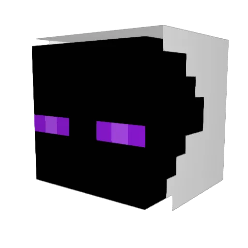 FRAZK Minecraft avatar head, 3D render