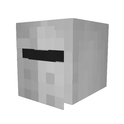 FREAKYCROW Minecraft avatar head, 3D render