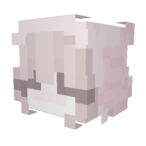 FREAKYLILY Minecraft avatar head, 3D render