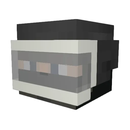 FREAK_k Minecraft avatar head, 3D render