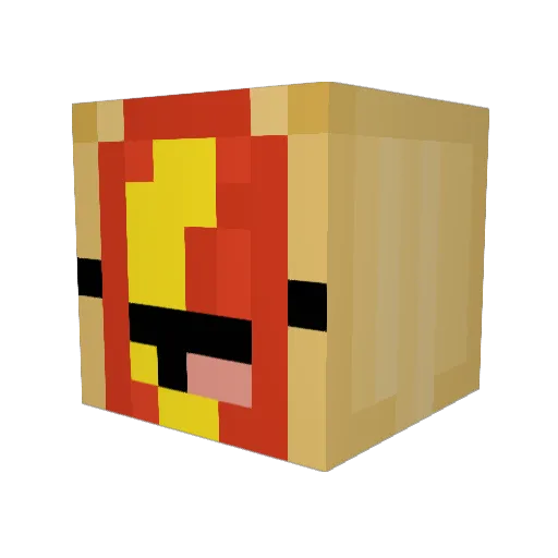 FREDDY121 Minecraft avatar head, 3D render