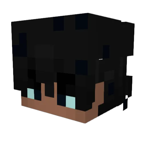 FREE4XESS Minecraft avatar head, 3D render