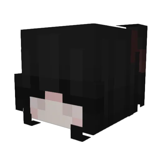 FREEALESS Minecraft avatar head, 3D render
