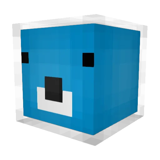 FREEPASS_ Minecraft avatar head, 3D render