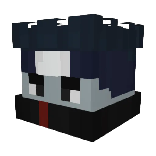 FREEZA91 Minecraft avatar head, 3D render