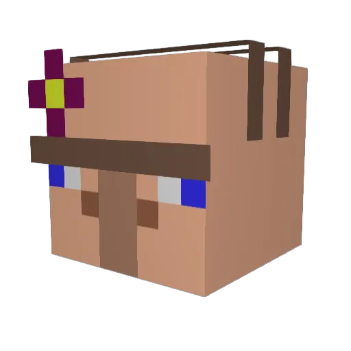 FREEZFIGHTER Minecraft avatar head, 3D render