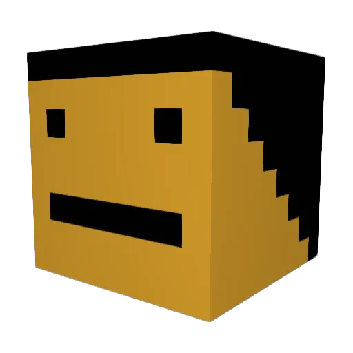 FREElucas Minecraft avatar head, 3D render