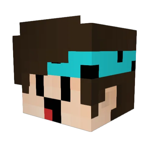 FREL_NICE Minecraft avatar head, 3D render