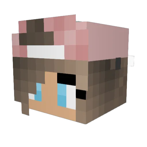 FRESHAVACAD0 Minecraft avatar head, 3D render