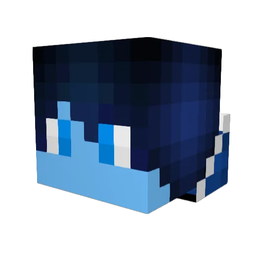 FRIDGE6 Minecraft avatar head, 3D render