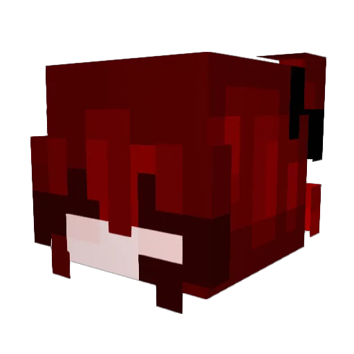 FRIDGERATORGIRL Minecraft avatar head, 3D render