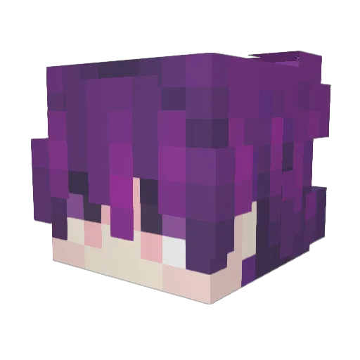 FRIEND_OVER Minecraft avatar head, 3D render