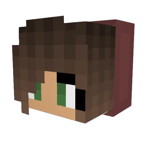 FROGGYGRACEY Minecraft avatar head, 3D render