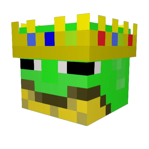 FROGMAN1365 Minecraft avatar head, 3D render