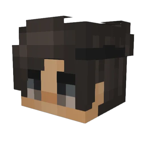 FROMTHEHEART Minecraft avatar head, 3D render