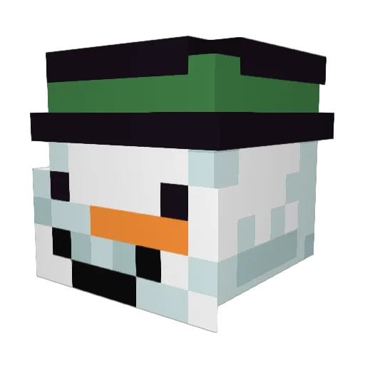 FROS77Y Minecraft avatar head, 3D render