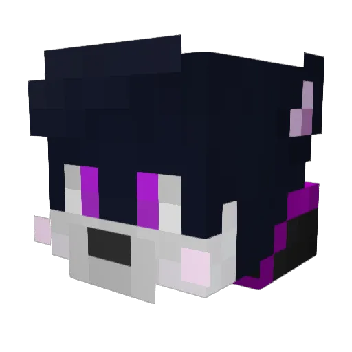 FROSTICK1 Minecraft avatar head, 3D render