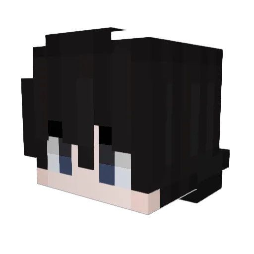 FROSTlumen Minecraft avatar head, 3D render