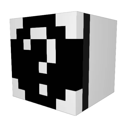 FROWN_X Minecraft avatar head, 3D render