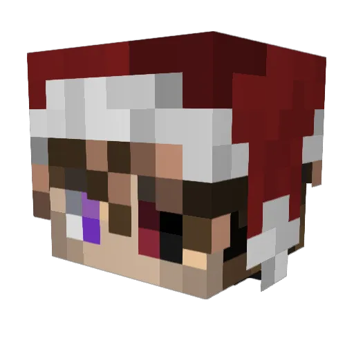 FROZE58 Minecraft avatar head, 3D render