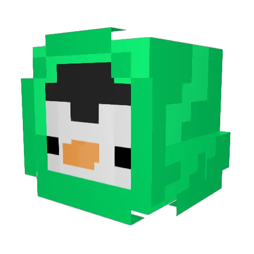 FRZHydra Minecraft avatar head, 3D render