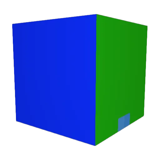 FR_Electro Minecraft avatar head, 3D render