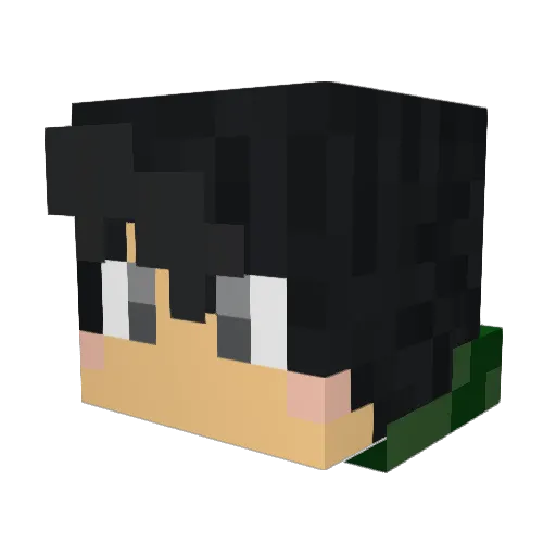 FRiOTV Minecraft avatar head, 3D render