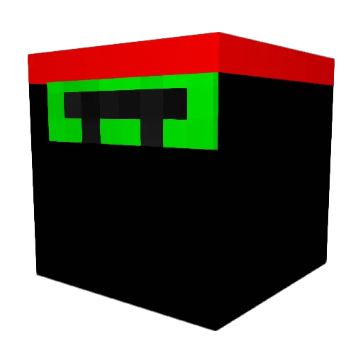 FS03 Minecraft avatar head, 3D render