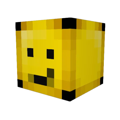 FSL128 Minecraft avatar head, 3D render
