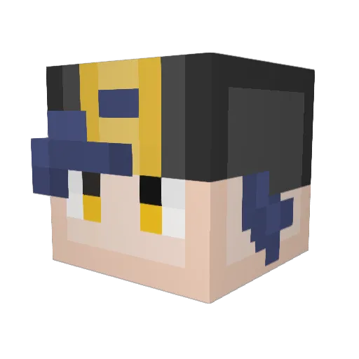 FSLDustcraft Minecraft avatar head, 3D render
