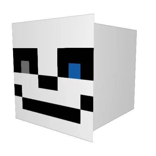 FSO_14 Minecraft avatar head, 3D render