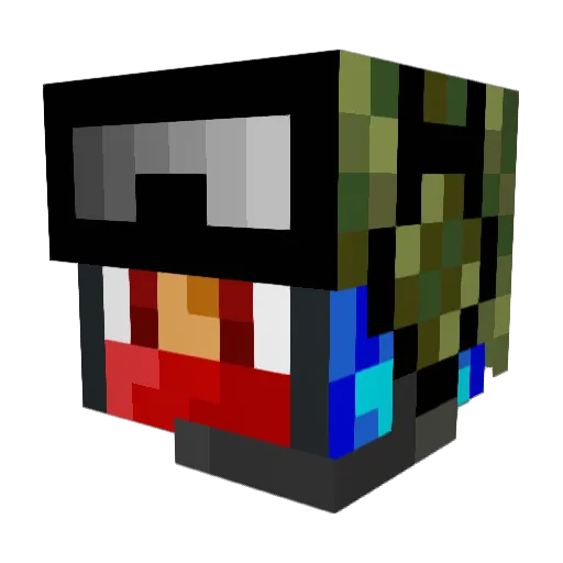 FSoto Minecraft avatar head, 3D render