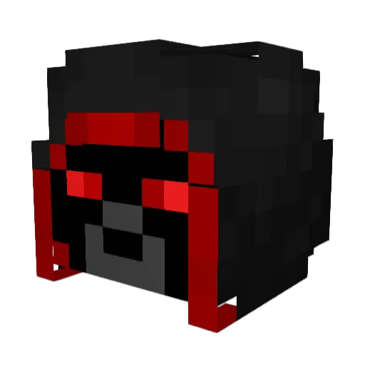 FTDark Minecraft avatar head, 3D render