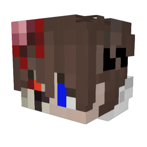 FTF_Corpse Minecraft avatar head, 3D render
