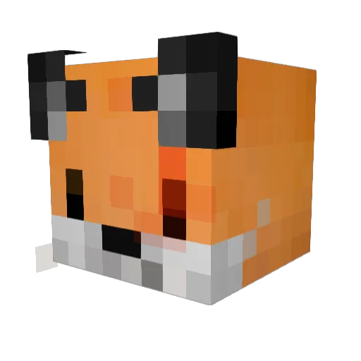 FTheFireFox9 Minecraft avatar head, 3D render