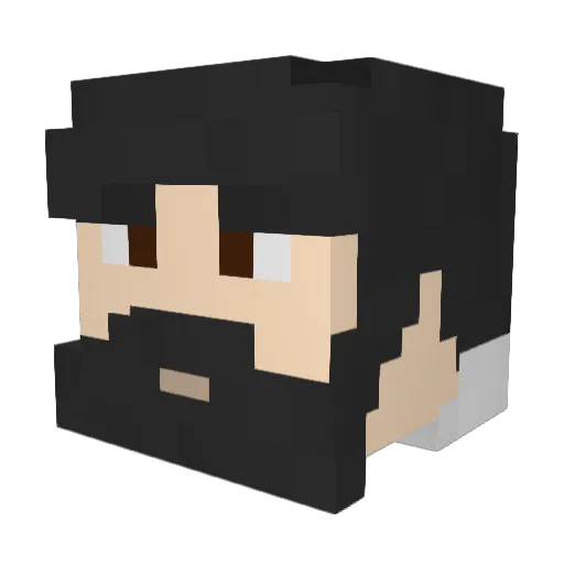 FThemRightClicks Minecraft avatar head, 3D render