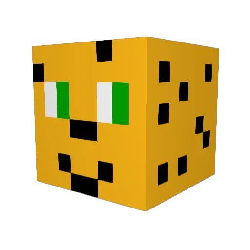 FTigerH Minecraft avatar head, 3D render