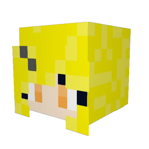 FTrubyruben Minecraft avatar head, 3D render