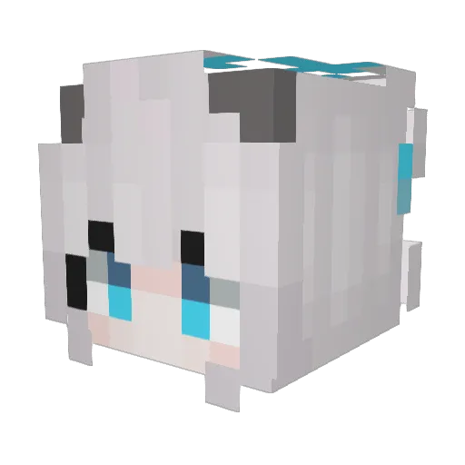 FUANCIKE Minecraft avatar head, 3D render