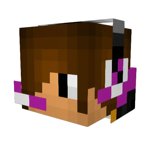 FUGA0018 Minecraft avatar head, 3D render