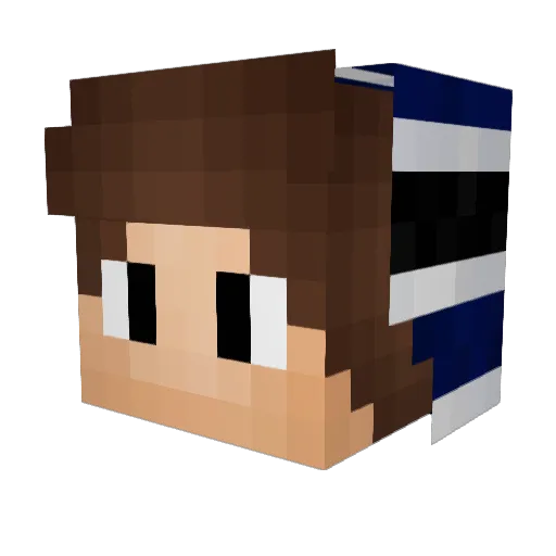 FUGAKU3 Minecraft avatar head, 3D render