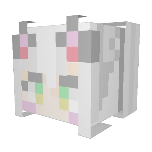 FUJI2357 Minecraft avatar head, 3D render