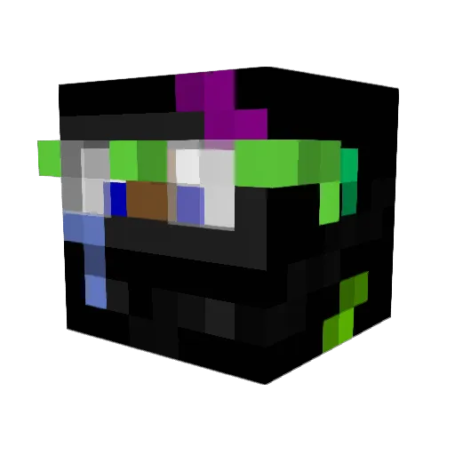 FUJI5224 Minecraft avatar head, 3D render