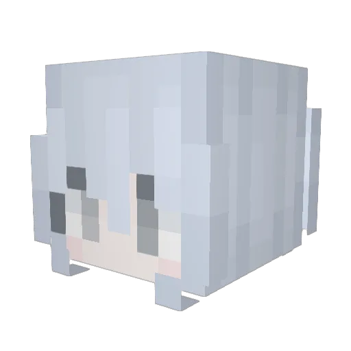 FULDHUSH Minecraft avatar head, 3D render