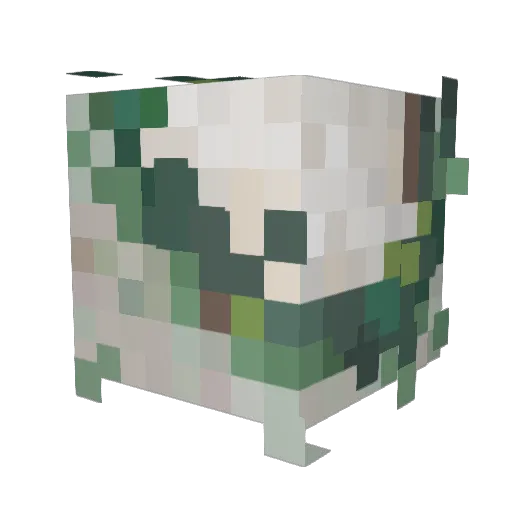 FULMP Minecraft avatar head, 3D render