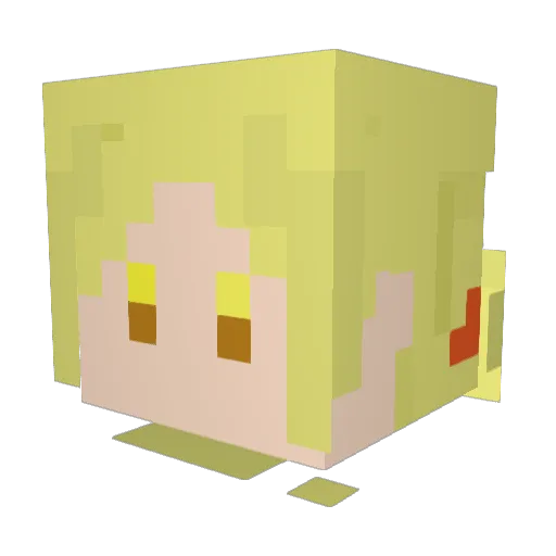 FUMI_GT Minecraft avatar head, 3D render