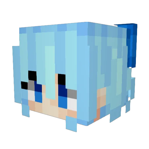 FUNGIE4 Minecraft avatar head, 3D render