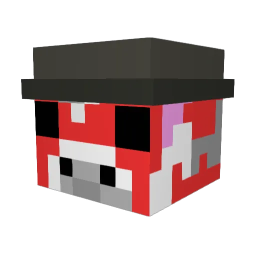 FUNGO_FIGO Minecraft avatar head, 3D render