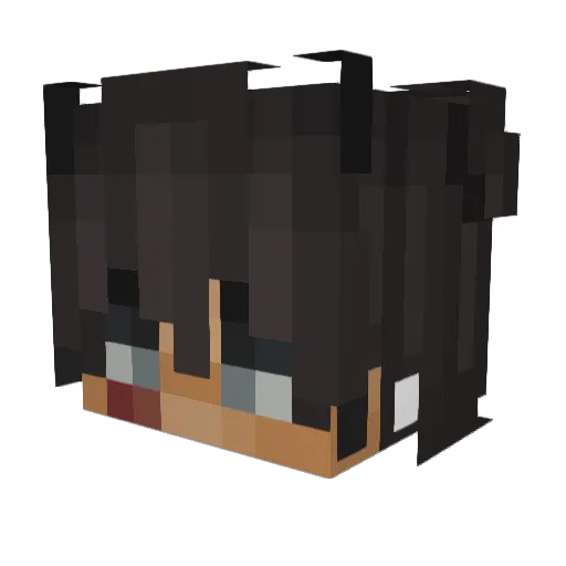 FUNIoooo Minecraft avatar head, 3D render