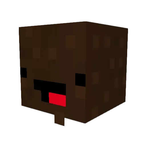 FUNKYFRUIT Minecraft avatar head, 3D render
